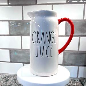 Rae Dunn. OJ pitcher